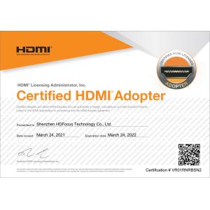 Shenzhen HDFocus Technology Co., Ltd. Certifications
