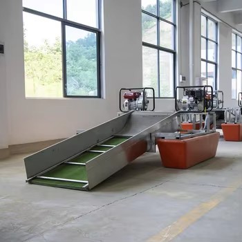 Diesel Engine Mini Gold Dredger with 8 m Dredging Depth and 5-15t/h Working Capacity for Alluvial Gold Recovery