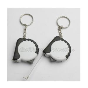 China Hot Sale Promotional printed logo measurement tape keychain keyrings gift wholesale