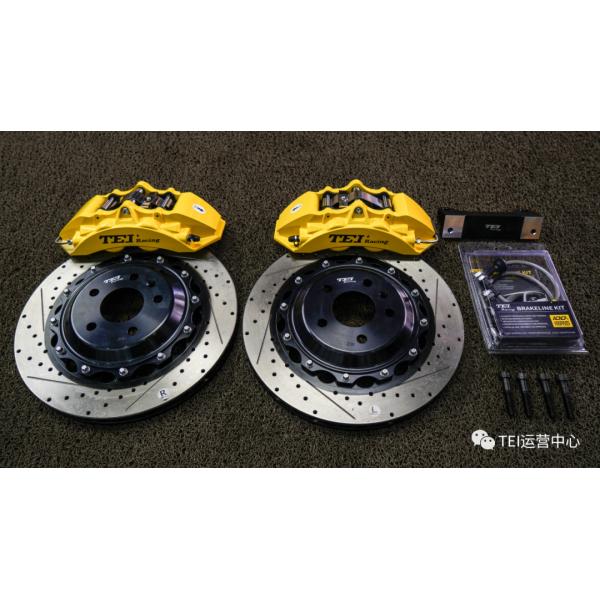 Front Big Brake Kit 4 Piston Caliper With 355x28mm Rotor BBK Auto Brake System For Audi A4L 18 Inch Car Rim