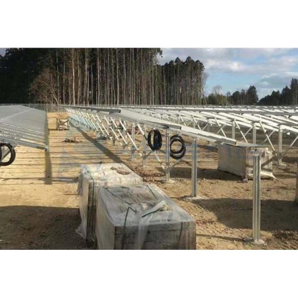 Galvanized Q235B Q345B solar ground mounting system ground solar bracket solar structure