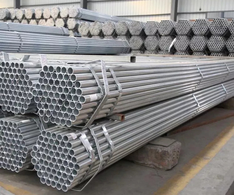 ISO9001 Galvanized Round Tube Q195 10m 12m ASTM A450 ASTM A523