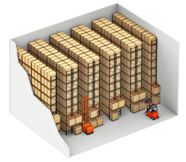 Quality Strong Loading Support Steel Pallet Racks , Storage Solutions Conventional Pallet Racking for sale