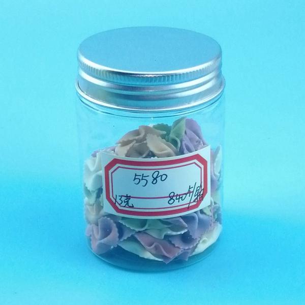 Peanut 170 Ml Plastic Screw Jars With Aluminum Sliver Cap