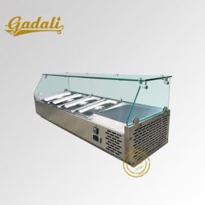 China 55L 6 GN Pans Cold Storage Salad Bar 1.5m Length wholesale