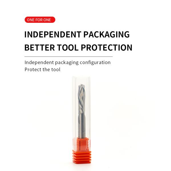 Carbide Cnc 1/8 1/4 3/8 Compression Spiral Router Bit for Wood 8mm Cut Compression Bit Cnc Cutter up Down Compression End Mill