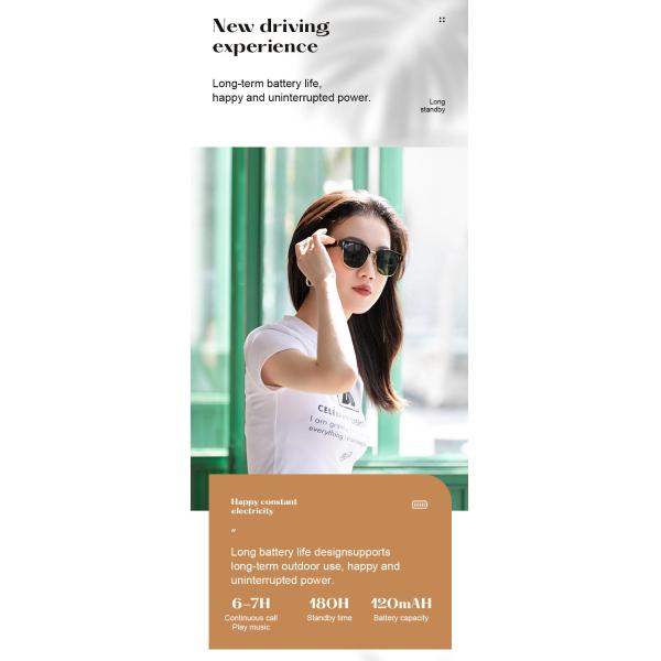 Smart Glasses Technology Bluetooth Sunglasses Voice Control Anti Blue Light