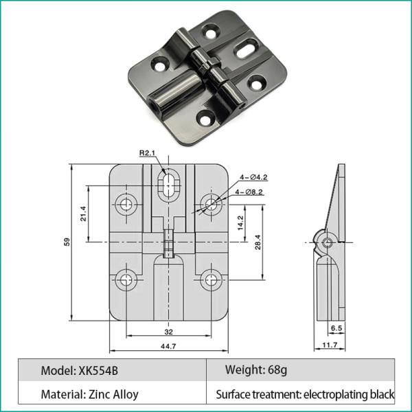 90 180 Degree Adjustable Butt Hinge Zinc Alloy Limit Folding Multiple Choices