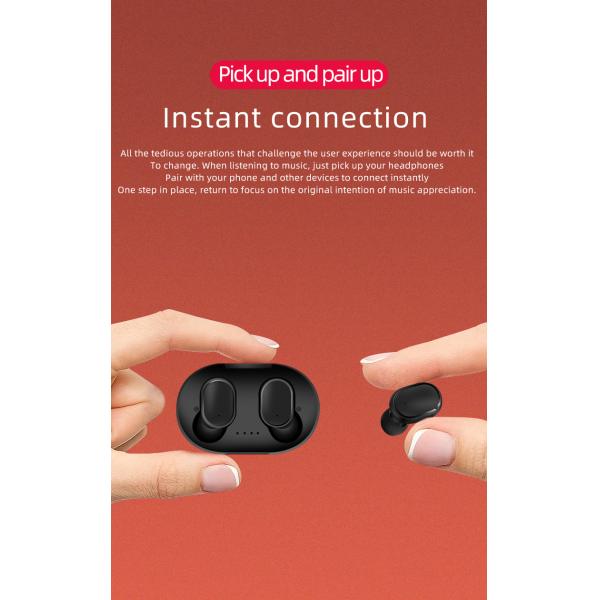 Portable A8S BLE Waterproof Wireless Earphones 280mAh battery