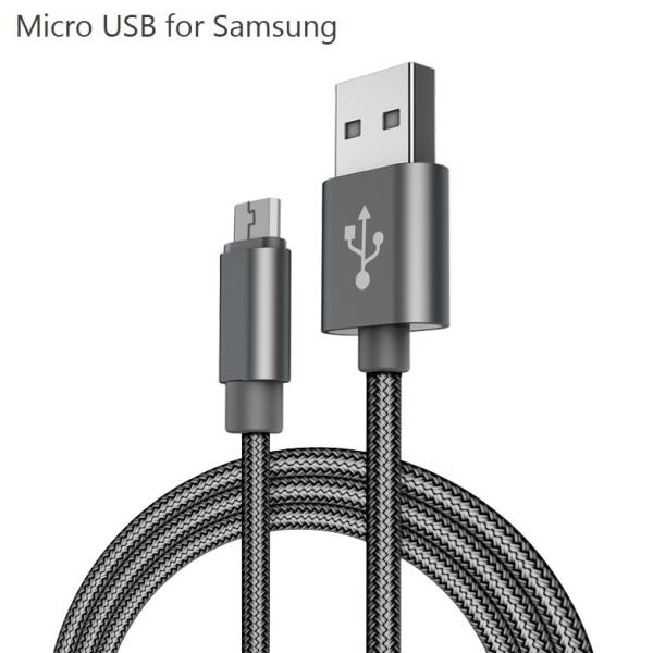 Quality OEM Durable Copper Cord Android mobile phone Nylon braided Fast Quick Charge Data USB Cable For Samsung Phone for sale
