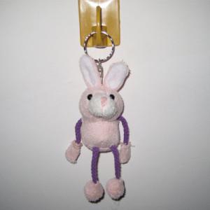 Buy cheap pink stuffed plush rabbit keychain from wholesalers