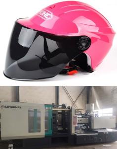 Red Safety Helmet Making Injection Molding Machine With High Otput