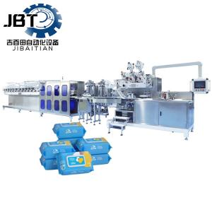 China Flexible Non Woven Fabric Wet Tissue Machine Customization Folding Styles wholesale