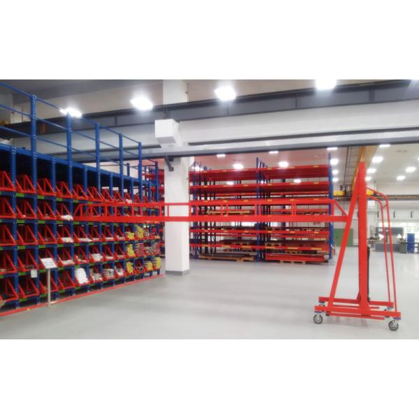 Cantilever Racking Roll Out Telescopic Cantilever Rack For Long Steel Pipe Storage