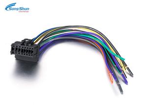 China 16 Pin Automotive Wiring Harness Connector Adaptor Loom For Car Stereo Radio MA716 on sale