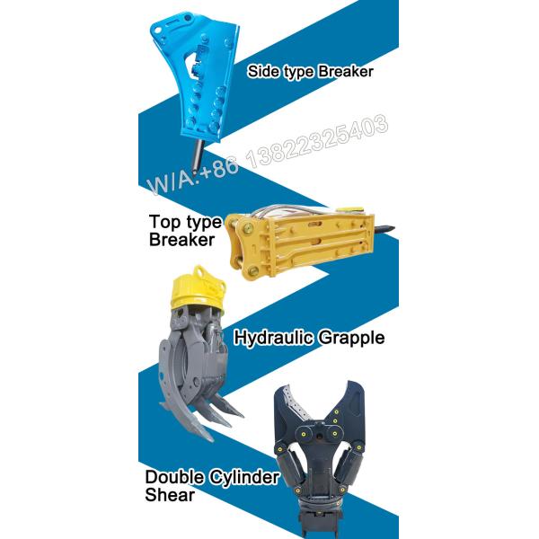 20ton 30ton Excavator Concrete Pulverier Hydraulic Pulverizer For Construction Work