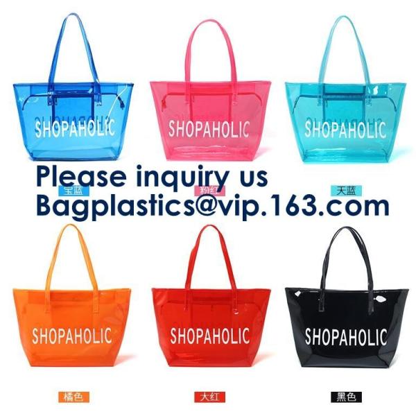 Waterproof Beach Pvc Bag Summer Beach Bag, China Suppliers Transparent PVC Women Bags Tote Beach Handbags