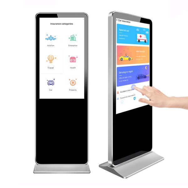 LCD Touch Screen Kiosk Digital Signage With Touch Screen Advertising Totem Display