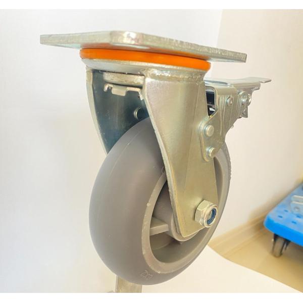 High Temperature TPR Casters Industrial Trolley Scaffold Castor 4 Inch 5 Inch 8 Inch