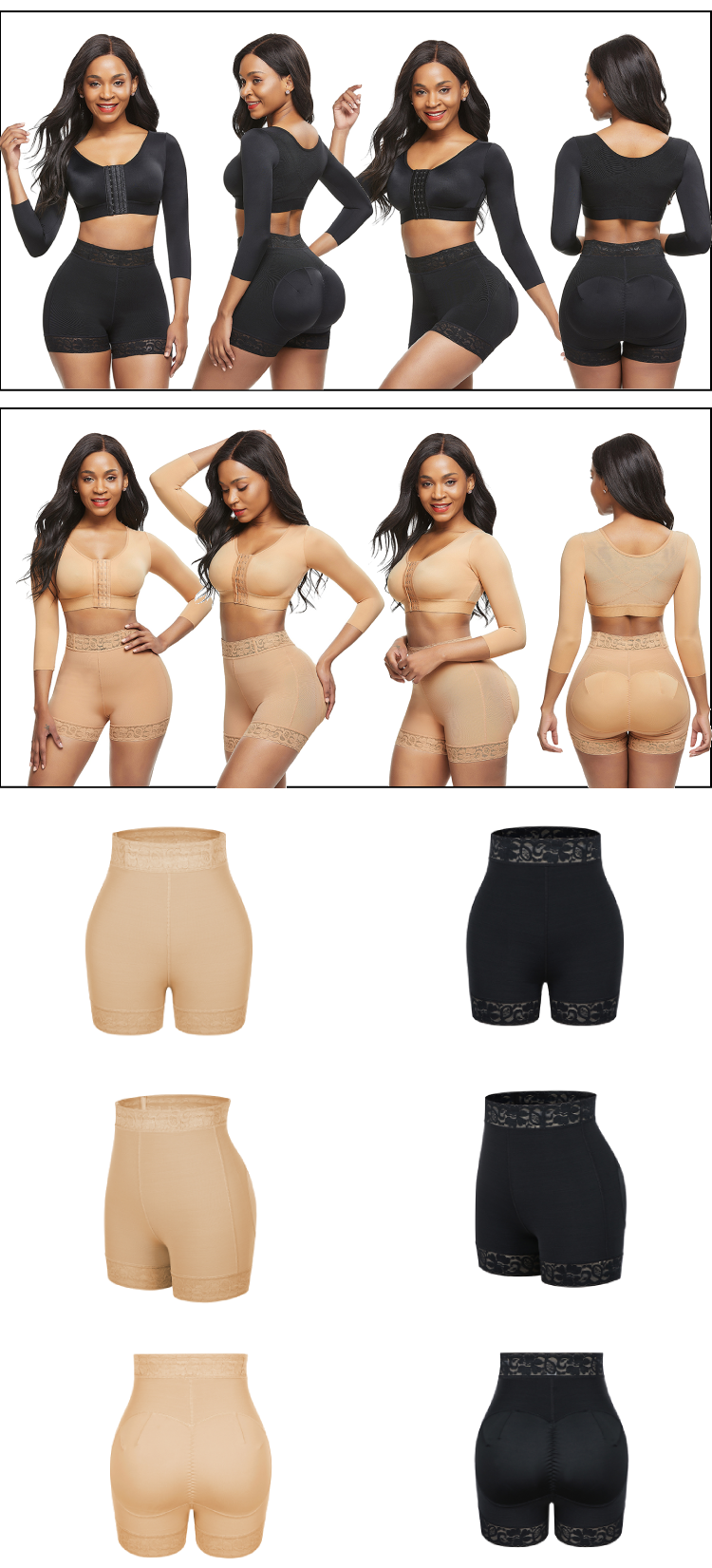 Firm Control Level Original Colombian Body Shaper Tops Bra for Automated Embroidery