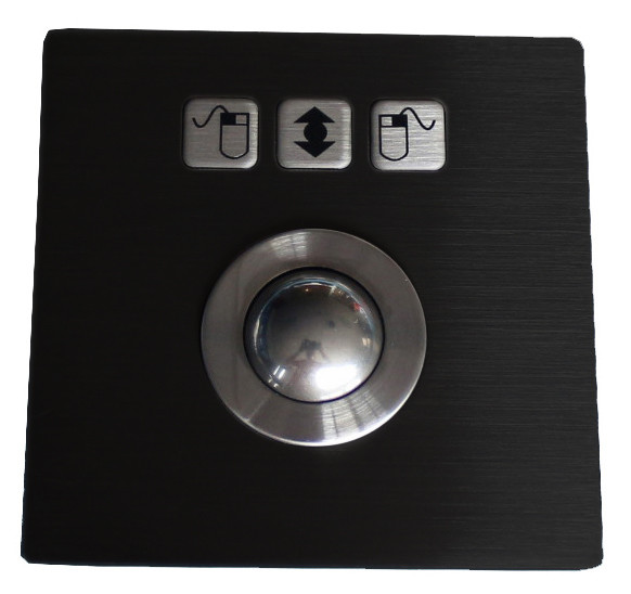 China Anti Vandal IP67 Dynamic Stainless Steel Optical Trackball PS2 wholesale