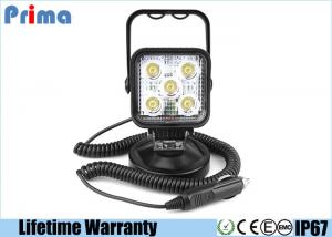China Portable 15W LED Work Lights With Magnetic Base Cigar Lighter Spot Beam 6000K Cool White wholesale