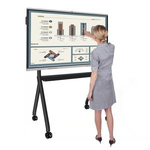China Black Touch Screen Interactive Whiteboard , 4k Multi Touch Smart Board wholesale