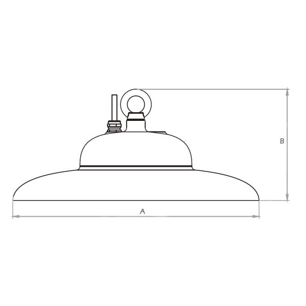 Dualrays NSF IP69K IK10 UFO High Bay Light For Food Industry