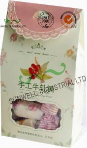 China Offset Printing Cardboard Candy Packaging Boxes With Clear PVC Window on sale