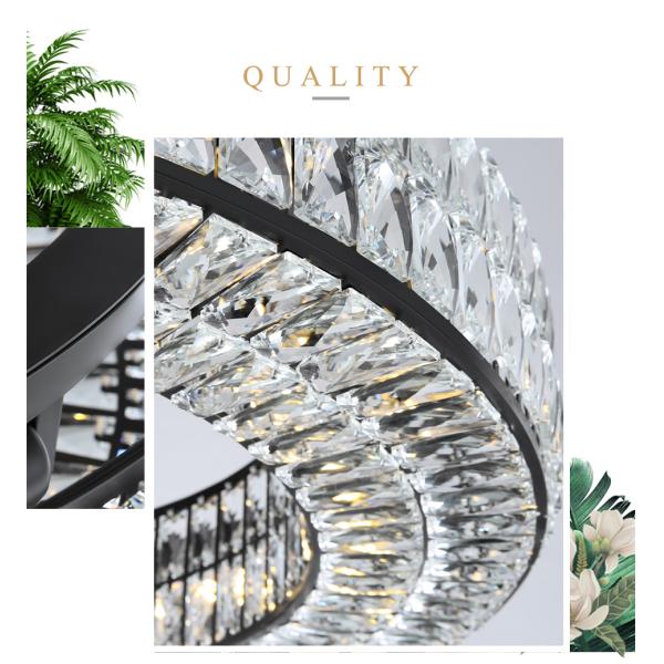 Luxury Crystal Chandeliers For Living Room Lobby Modern Home Decor crystal led chandelier(WH-CY-189)