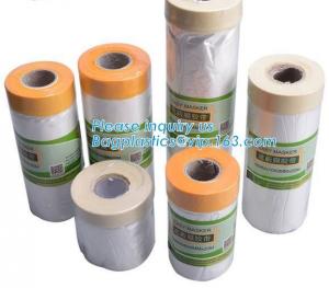 China China supplier plastic PE disposable table cloth cover,  Drop film roll with high temperature resistance masking, tape wholesale