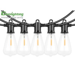 China IP65 Waterproof Frosted ST38 Hanging Bulb String Lights wholesale