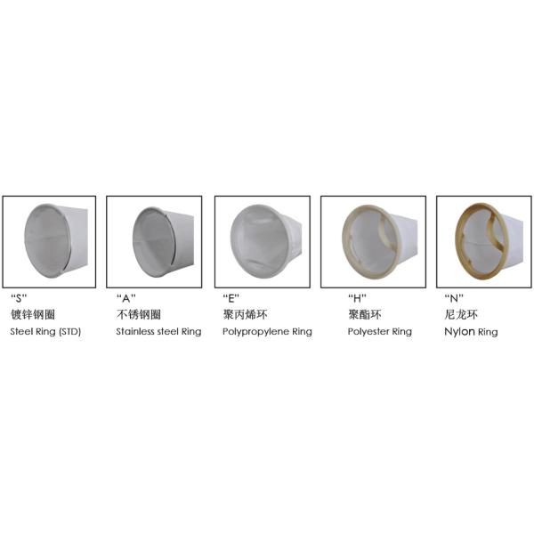 High Temperature Filter Bags Sock with Plastic Ring 15 25 100 500 Micron Nylon Mesh