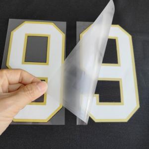 China Elastic Iron On Heat Transfer Letters And Numbers For Football Jerseys wholesale