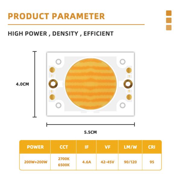 2700k 6500k white warm white high power led 200w epistar Customizable chip