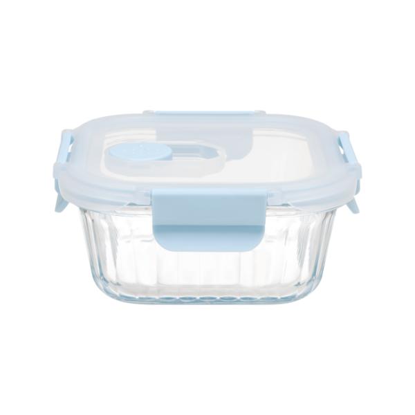 Stain Resistant Borosilicate Glass Food Container with Vented Cool Lock PP Lid and Temperature Resistance (-40℃-560℃)
