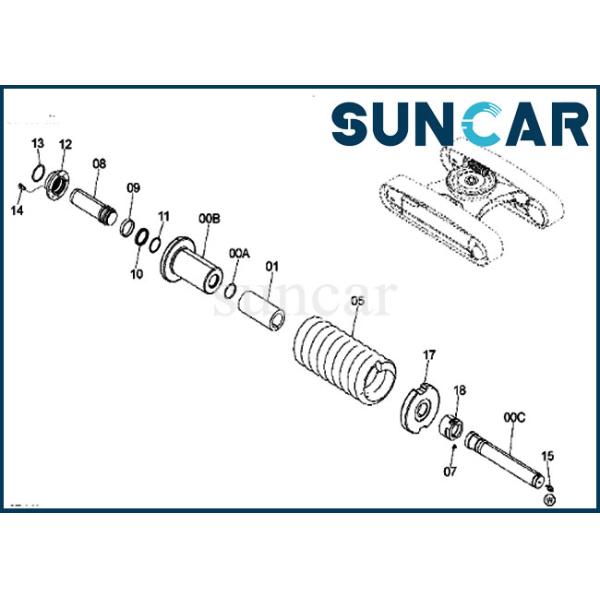 Hitachi Service Parts 9244701 Track Adjuster Seal Kit Fits ZX450-3 Excavator Adjuster ASSEMBLY