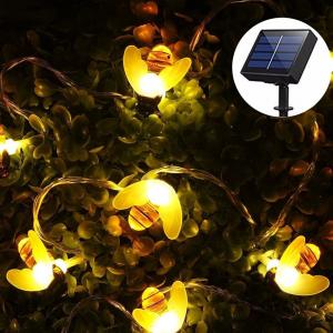 China Solar String Lights Outdoor Solar Powered Honey Bee Lights for Trees Flower Fence Grass Lawn Festival Garden Decoration on sale