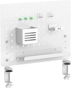 Clamp-on Desk Pegboard Standing Desk Accessories for Privacy Panel Work Desk Organize