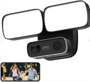 China Surveillance Floodlight Security Camera 1080P WiFi With Two - Way Audio / IP65 on sale
