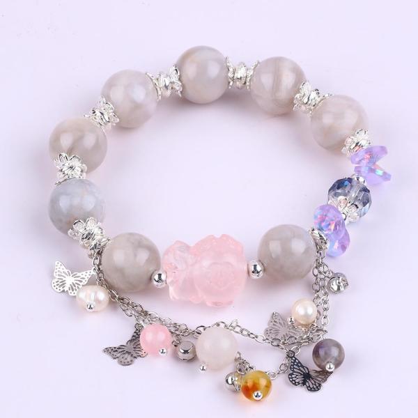 Party Jewelry Gems Stone Stretch Bracelets For Gift Giving