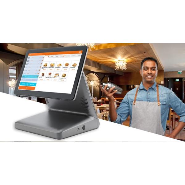 15.6" Touch Screen Cash Register POS Billing Machine with LED8/VFD/11.6" 2nd Display