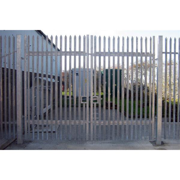 Easy Assembly / Eco Friendly Steel Palisade Fencing Hot Dipped Galvanized Powder Painted Powder Coated