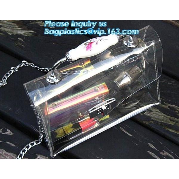 single chain fashion bags ladies handbags pvc cross-body bags shoulder bags, Waterproof Transparent Beach PVC Shoulder B