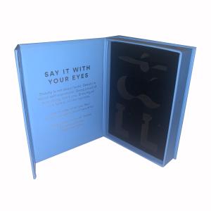 China Gold Foil Magnetic Cardboard Box With Foam Insert EVA wholesale