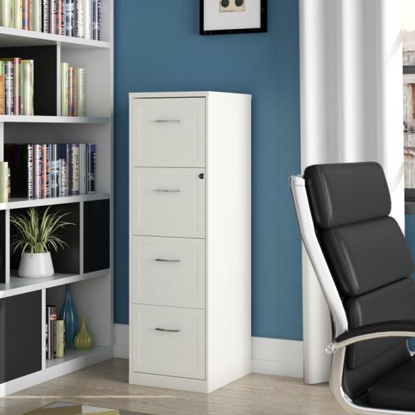 Quality Knock down thick 0.6MM 4 Drawer Letter File Cabinet for sale