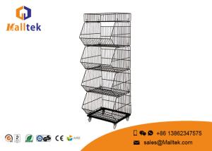 China Multilayer Stackable Wire Baskets Unique Stackable Wire Storage Bins wholesale