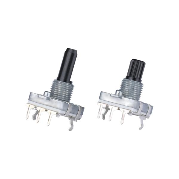 Encoder Switch,Rosh 16mm 24 Pulse 12 Pulse Coding Incremental 360 ° Encoder Switch,Metal Shaft Coded Rotary Swith