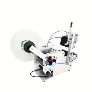 China Desktop Adhesive Sticker Semi Automatic Bottle Label Applicator Pneumatic Type on sale