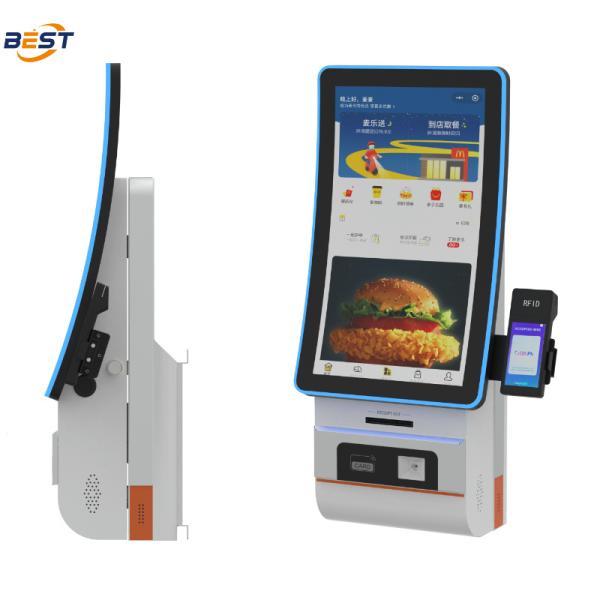 Wall-mounted Self-service Ordering Kiosk with POS System for Bar Restaurant Retail Android